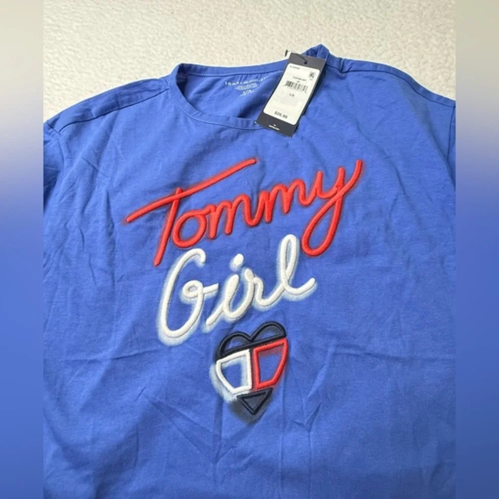 Tommy Hilfiger Big Girls Blue‎ Front Tied Short Sleeve Short Sz L (12-14) NWT